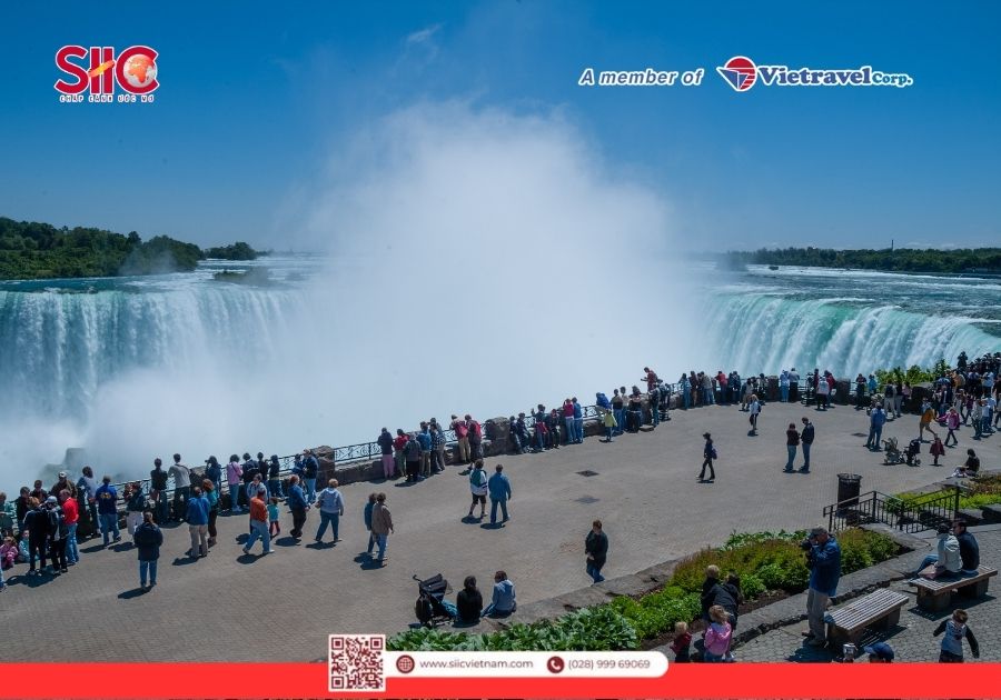 Học sinh có thể được tới tham quan thác Niagara, trải nghiệm văn hóa Canada